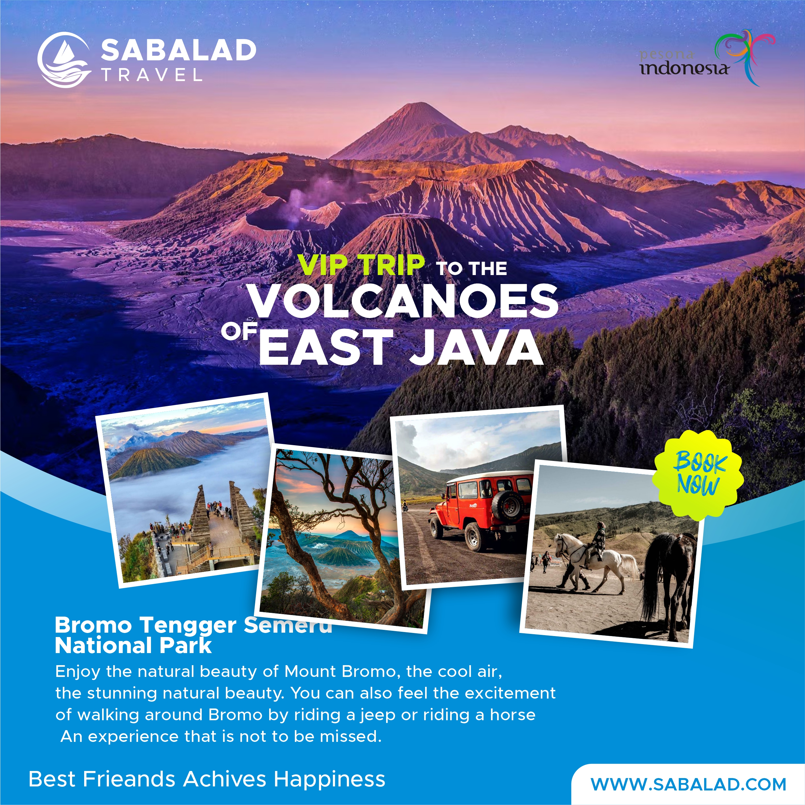 Bromo and Ijen Crater Long Trip Tour Packages