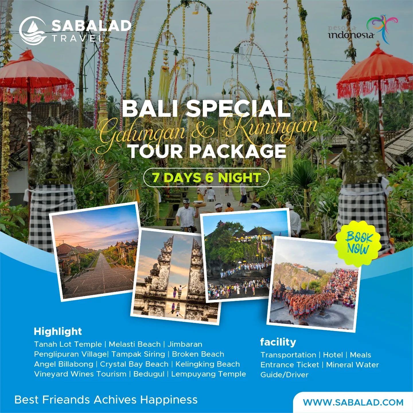 Bali Special Galungan and Kuningan Tour Package